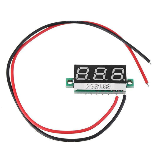 LED Voltmeter Spannung Digital Anzeige 0.28 Zoll 2,5V-30V - diverse Farben - NEU