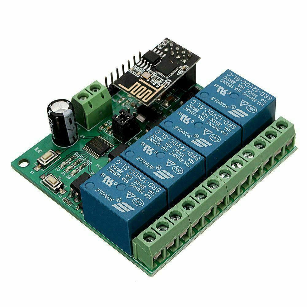 LC Technology 12V 4 Kanal Relais 4 Channel Relay ESP8266 WIFI - Tasmota 15 NEU