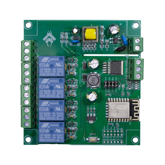 LC Technology ESP8266 ESP-12F WiFi 4 Kanal Relais DC5-30V AC90-250V Tasmota 15