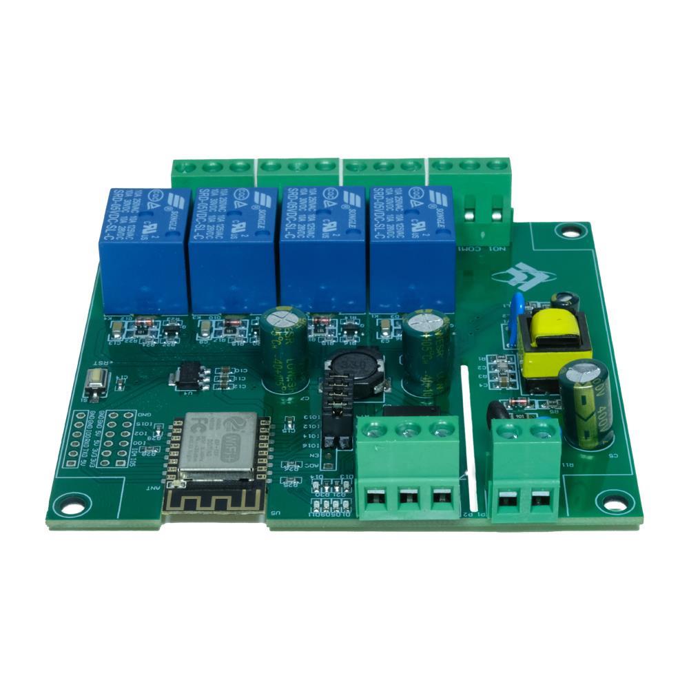 LC Technology ESP8266 ESP-12F WiFi 4 Kanal Relais DC5-30V AC90-250V Tasmota 15