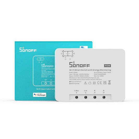 SONOFF POWR3 WiFi Smart Switch - 25A 5500W Energieverbrauchsmessung Tasmota 15