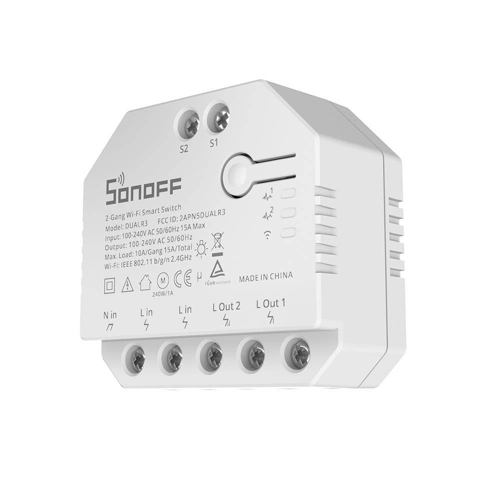 2X SONOFF DUAL R3 WiFi Smart Switch Verbrauchsmessung Tasmota 15 Alexa iobroker