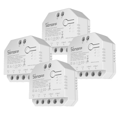 4X SONOFF DUAL R3 WiFi Smart Switch Verbrauchsmessung Tasmota 15 Alexa iobroker