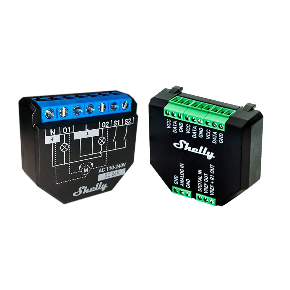Shelly Plus 2PM 16A WiFi Power Metering opt. Plus Addon & DS18B20 & Tasmota 15
