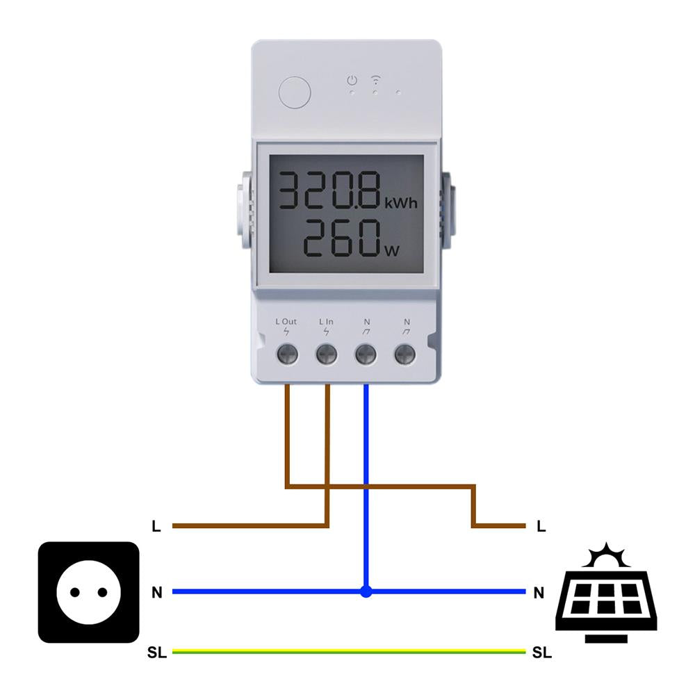 SONOFF POW Elite 16A WiFi Smart Switch Energieeinspeisung Display Tasmota 15 PV