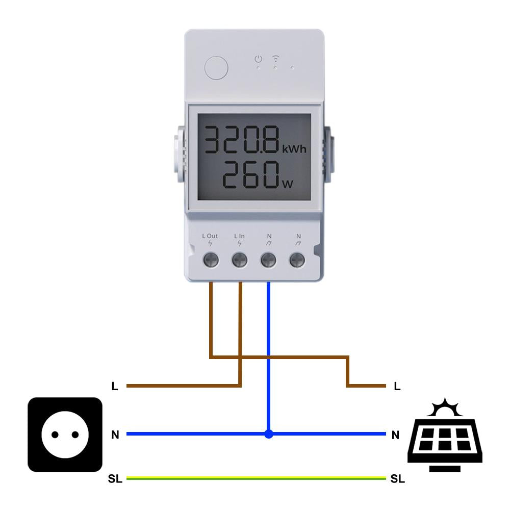 SONOFF POW Elite 20A WiFi Smart Switch Energieeinspeisung Display Tasmota 15 PV