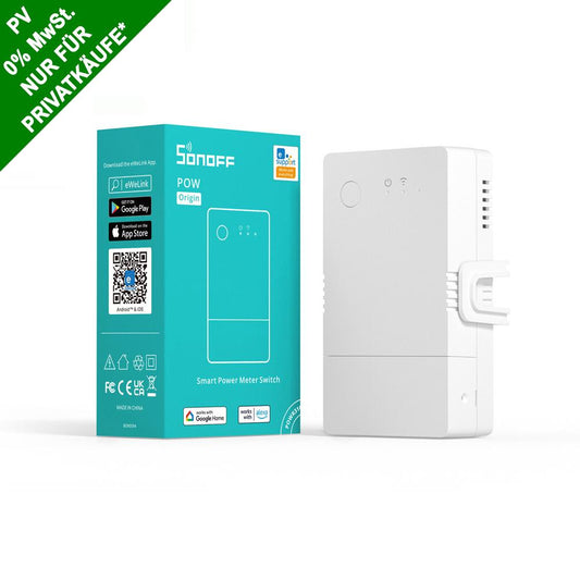 SONOFF POWR316 Origin 16A WiFi Smart Switch Energieeinspeisung Tasmota 15 PV
