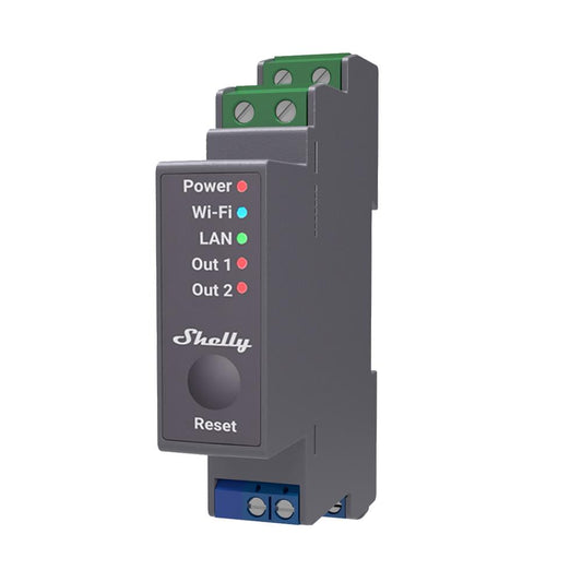 Shelly Pro 2 WiFi LAN 2 Kanal DIN Rail Schienen Relais Schaltaktor Tasmota 15
