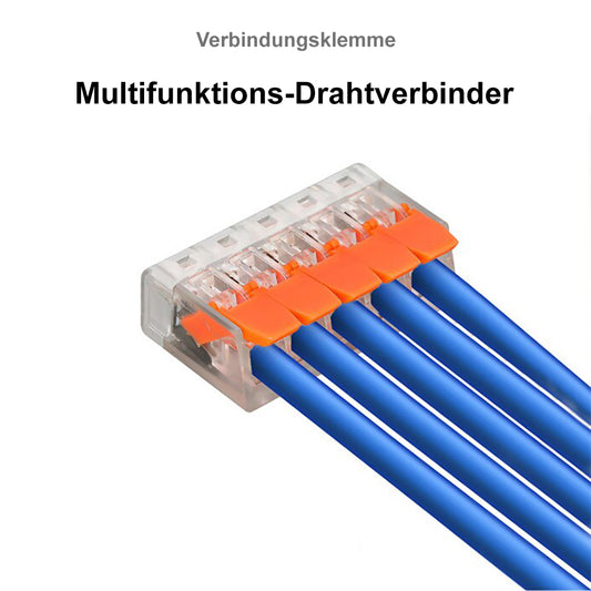 Hebelklemme Verbindungsklemme Kabelklemme Orange 415 5 Leiter 10-100 Stück