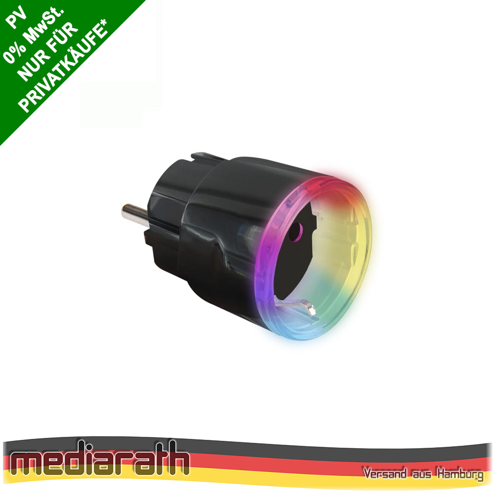 Shelly Plus Plug S 12A 2500W WiFi Smart Einspeisesteckdose schwarz Tasmota 15 PV