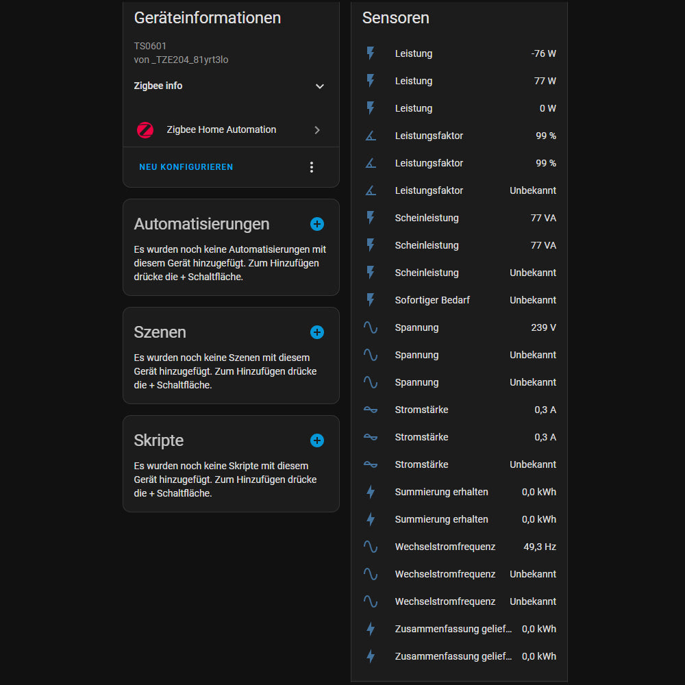 Tuya ZigBee Smart Energiezähler Bidirektional 2 Kanäle Stromwandler Klemme 80A