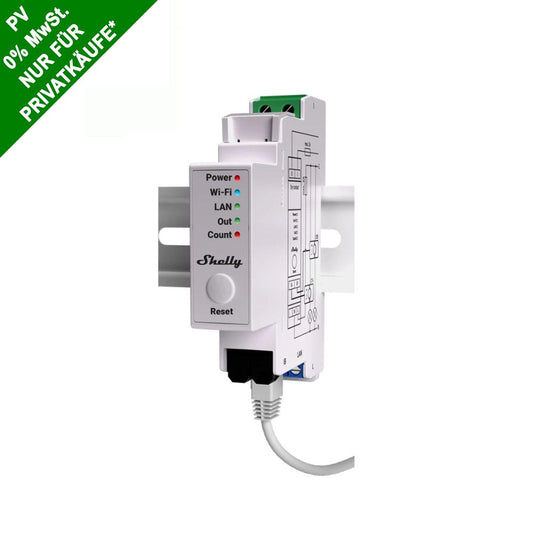 Shelly Pro EM-50 WiFi Relais Stromzähler 2x 50A + 2 Klemmen Messfunktion PV