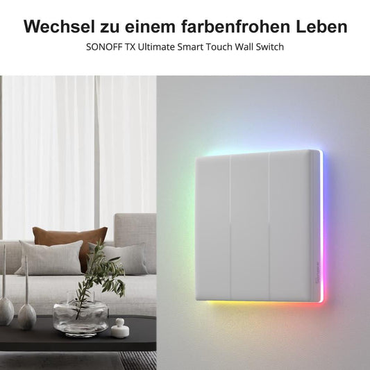Sonoff TX Ultimate T5 EU 4C 4-Kanal Smart WiFi Wand Touch Schalter Tasmota 15