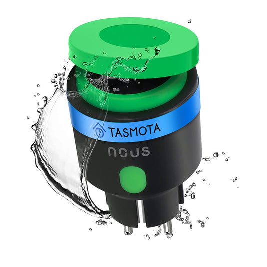 Nous A6T WiFi IP44 Outdoor Smart Socket 16A Energiemessung Tasmota preinstalled