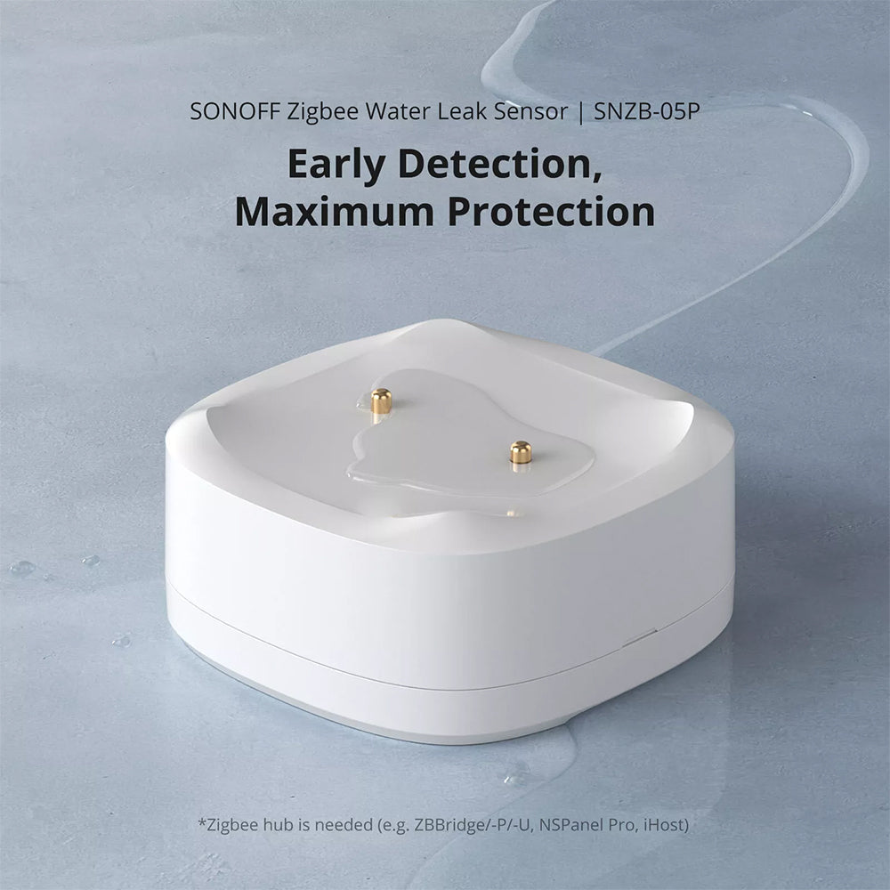 Sonoff SNZB-05P Zigbee Smart Wasserleck Sensor - WLDC200 Erweiterung ZHA 2MQTT