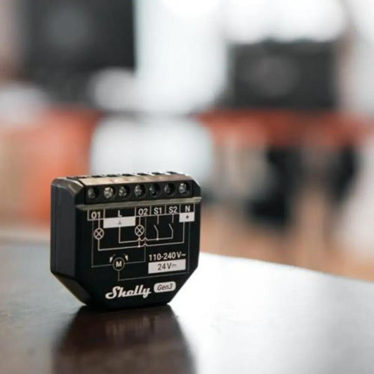Shelly 2PM Gen3 WiFi 2 Kanal Schalter 16A Power Metering AC 110-240V DC 24V