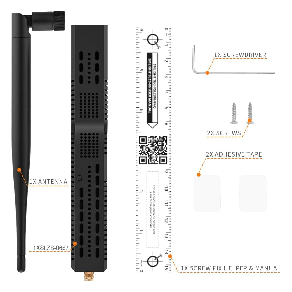 SMLIGHT SLZB-06p7 Zigbee PoE USB Wi-Fi Adapter Zigbee2MQTT ZHA Thread CC2652P7