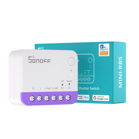 Sonoff MINI-RBS Wi-Fi Rollladen-Vorhangmodul eWeLink-Remote Matter kompatibel
