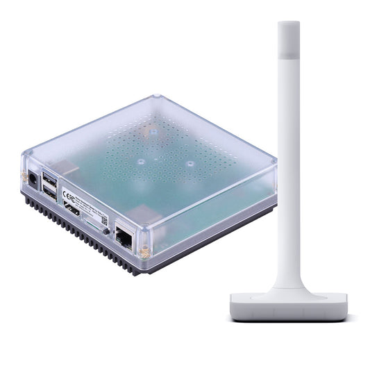 Home Assistant Green Smart Home Hub 2X USB, Gigabit LAN, MicroSD & Connect ZWA-2 - Green & Connect ZWA-2