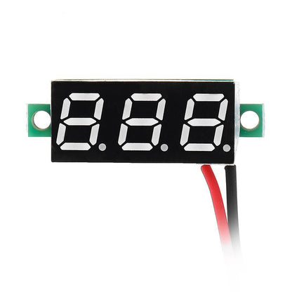 LED Voltmeter Spannung Digital Anzeige 0.28 Zoll 2,5V-30V - diverse Farben - NEU