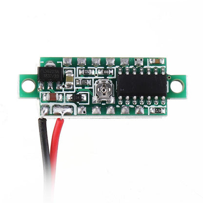 LED Voltmeter Spannung Digital Anzeige 0.28 Zoll 2,5V-30V - diverse Farben - NEU