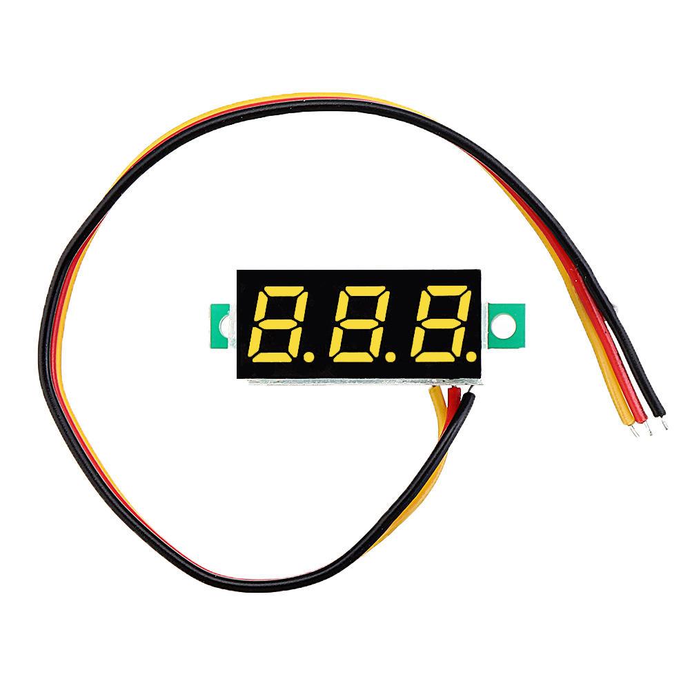 LED Voltmeter Spannung Digital Anzeige 0.28 Zoll 0V-100V - diverse Farben - NEU