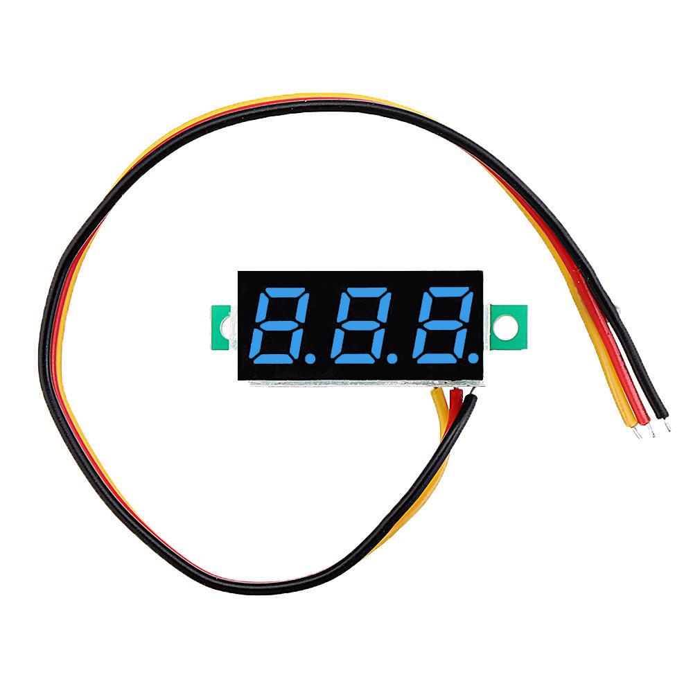 LED Voltmeter Spannung Digital Anzeige 0.28 Zoll 0V-100V - diverse Farben - NEU