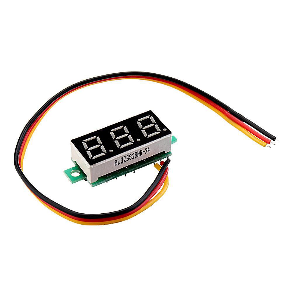 LED Voltmeter Spannung Digital Anzeige 0.28 Zoll 0V-100V - diverse Farben - NEU