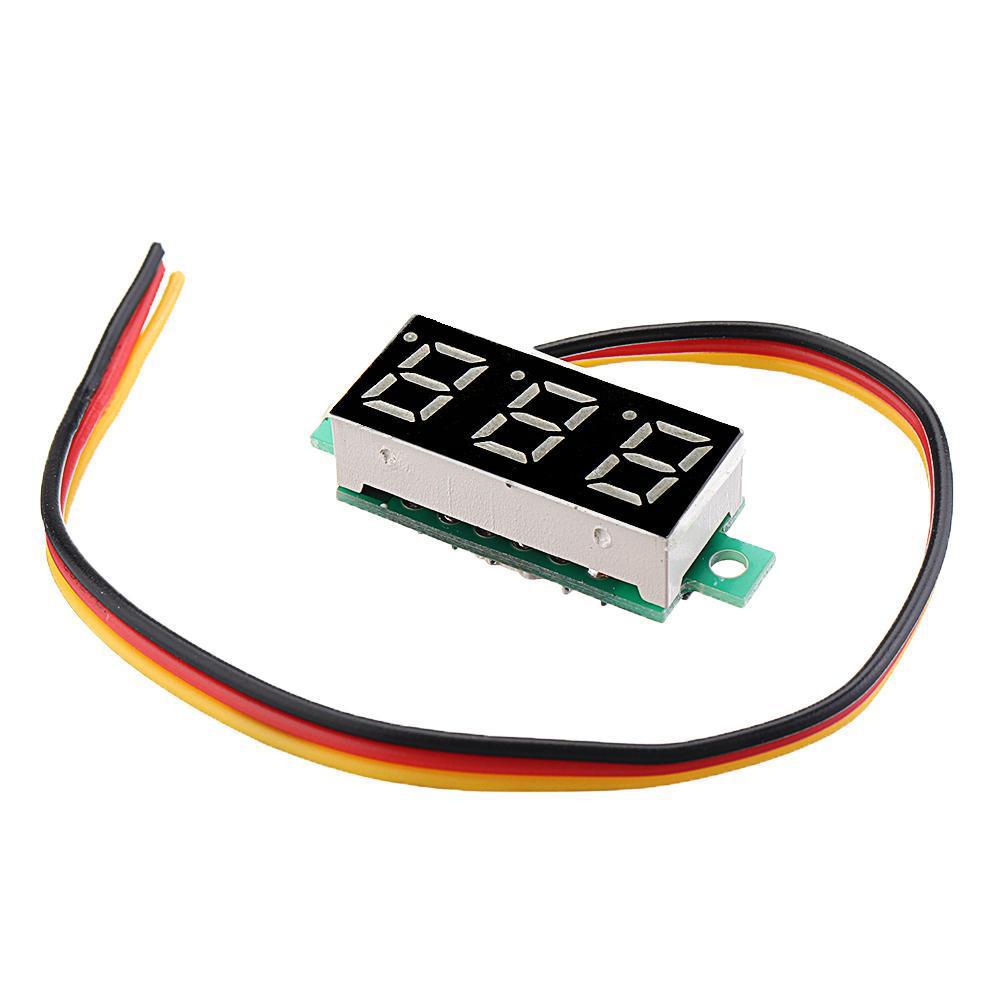 LED Voltmeter Spannung Digital Anzeige 0.28 Zoll 0V-100V - diverse Farben - NEU