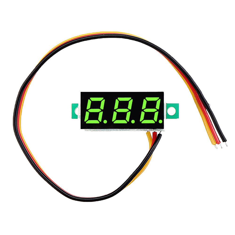 LED Voltmeter Spannung Digital Anzeige 0.28 Zoll 0V-100V - diverse Farben - NEU