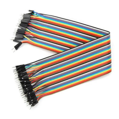 40 Pin Dupont Jumper Kabel 10/20/30 cm F-F, M-M, M-F 2,54 mm Breadboard Arduino