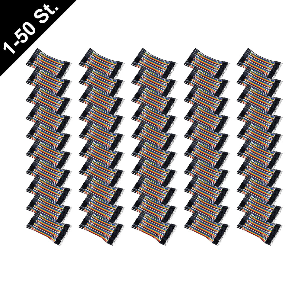 40 Pin Dupont Jumper Kabel 10cm Male-Female M-F 2,54 mm Breadboard Arduino