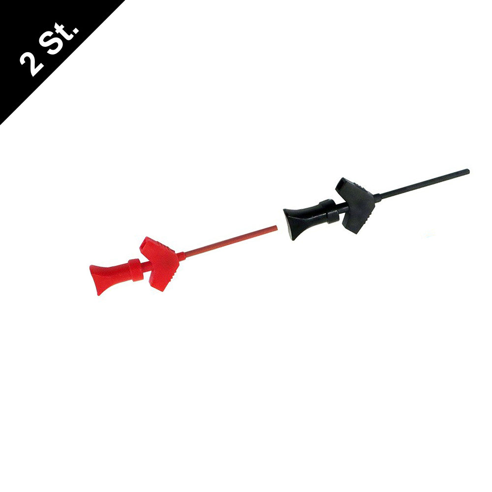 Cleqee SMD IC Test Haken Hook Clip Mini Grabbers Prüfspitze Dupont Rot Schwarz