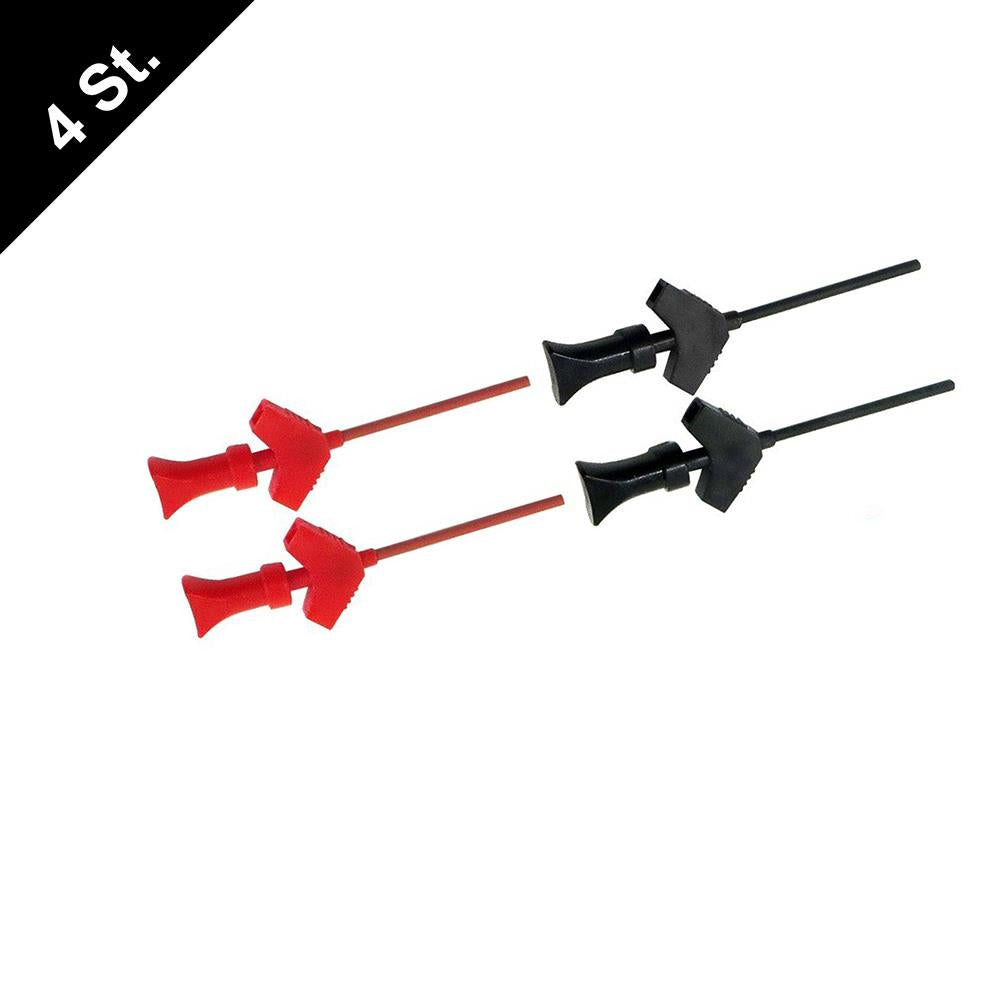 Cleqee SMD IC Test Haken Hook Clip Mini Grabbers Prüfspitze Dupont Rot Schwarz
