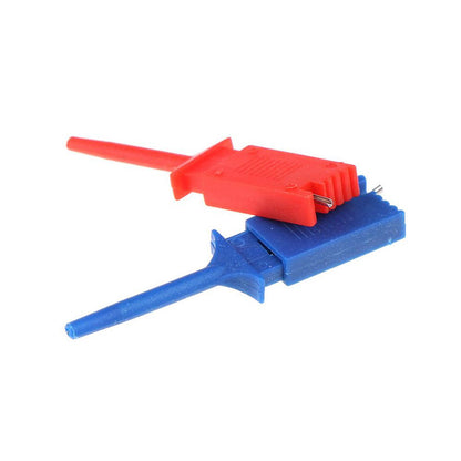 10x Bunte Test Haken Hook Clip Mini Grabbers SMD Logic IC Prüfspitze Dupont