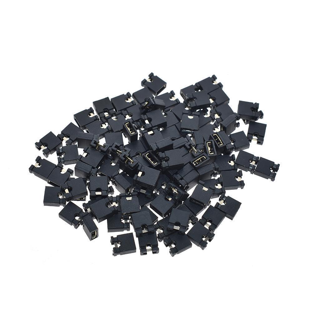 10-100x Steckbrücke Jumper Adressierstecker Kurzschluss Pitch RM 2,54mm offen