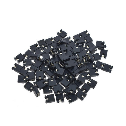 10-100x Steckbrücke Jumper Adressierstecker Kurzschluss Pitch RM 2,54mm offen
