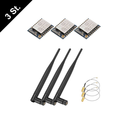 ESP-07 ESP8266 WiFi Serial Modul Arduino IDE, IoT, opt. ext. Antenne Tasmota 15
