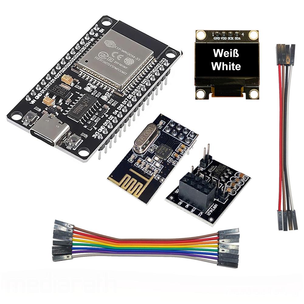 OpenDTU Hoymiles DIY Kit OLED Display + ESP32 + NRF24L01Plus + Socket + Kabel PV