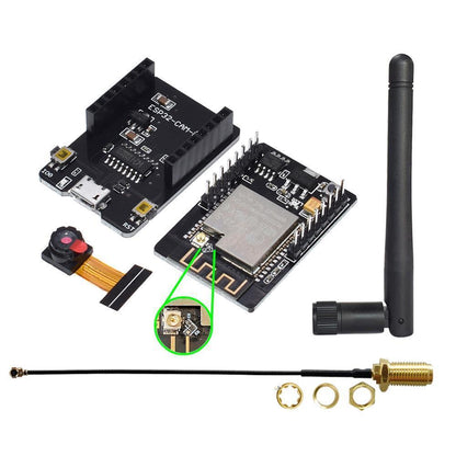 ESP32-CAM WiFi Kamera OV2640 USB Tasmota 15 opt. ESP32-CAM-MB & 3dbi Antenne