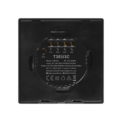SONOFF TX-T1 - TX-T3 EU1/2/3 - WiFi - 433MHz - Tasmota 15 - Alexa - iobroker