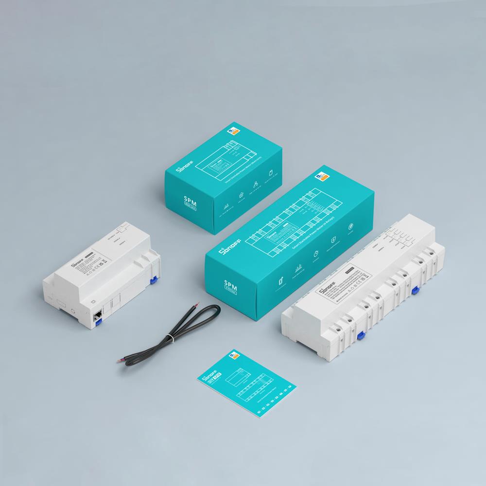 Sonoff SPM WiFi & LAN Smart stapelbarer Stromzähler Power Meter Tasmota 15