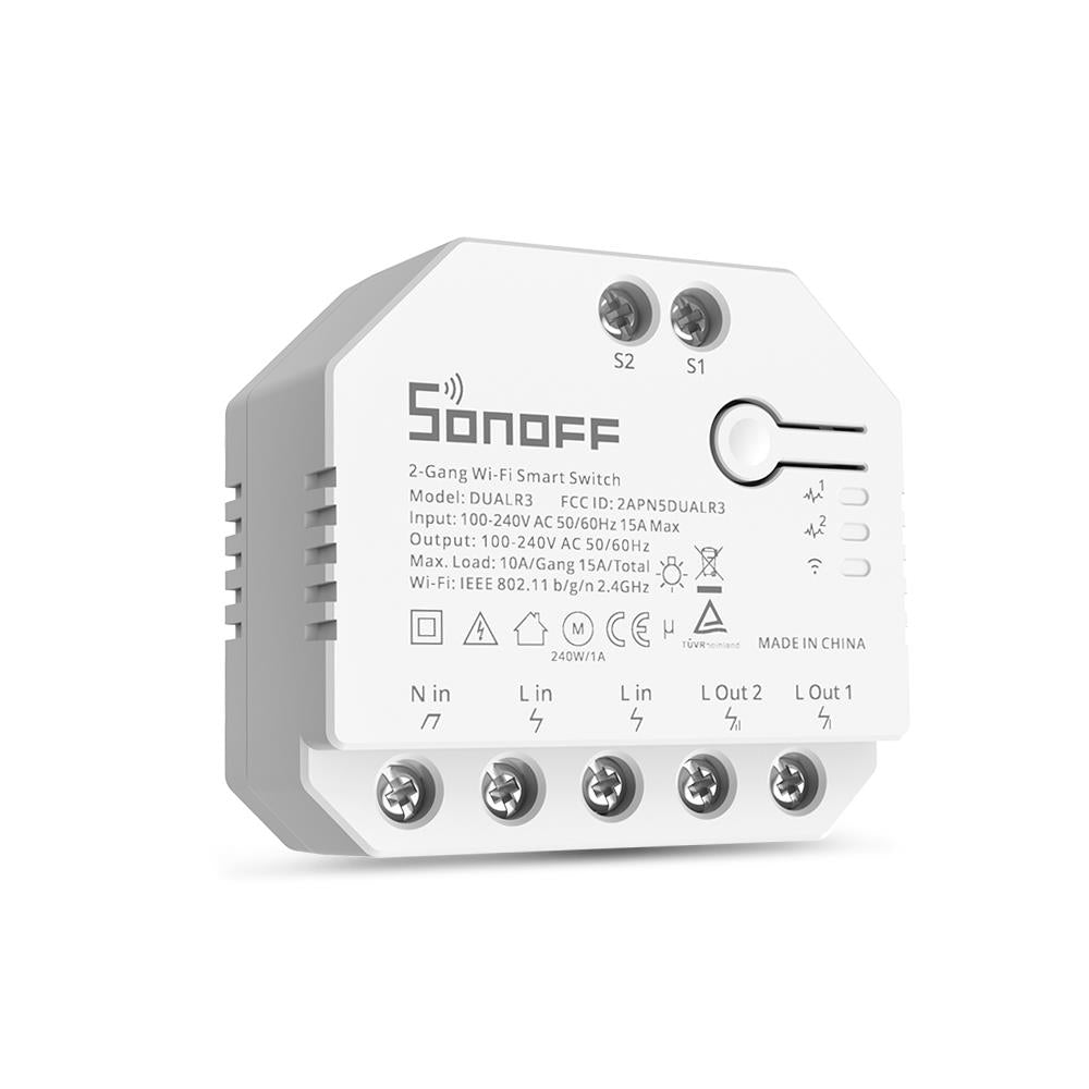 4X SONOFF DUAL R3 WiFi Smart Switch Verbrauchsmessung Tasmota 15 Alexa iobroker