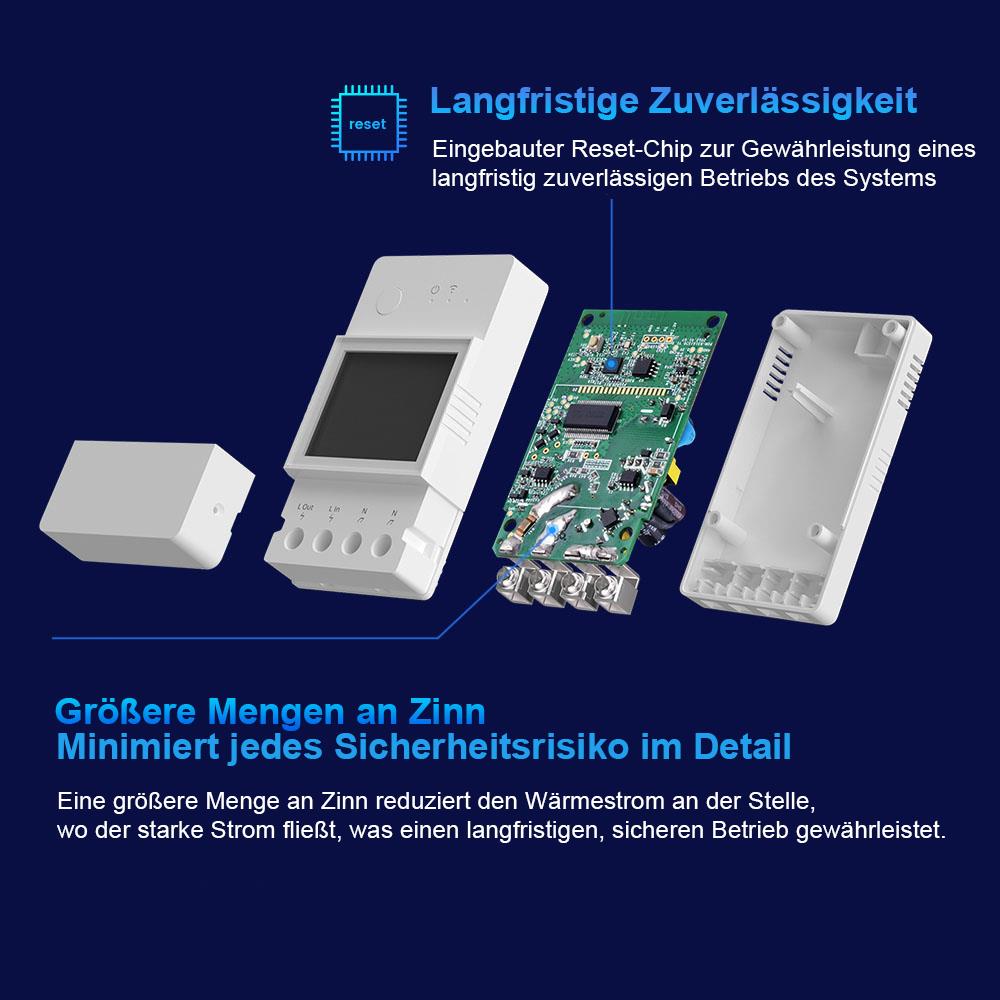 SONOFF POW Elite 20A WiFi Smart Switch Energieeinspeisung Display Tasmota 15 PV