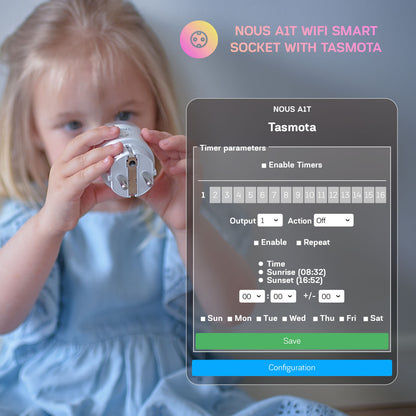 4X Nous A1T 10A 2500W Verbrauchsmessung WiFi - Tasmota - optional calibrated