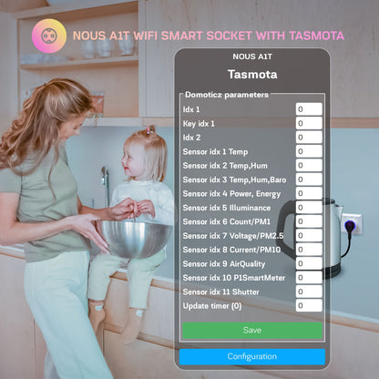 8X Nous A1T 10A 2500W Verbrauchsmessung WiFi - Tasmota - optional calibrated