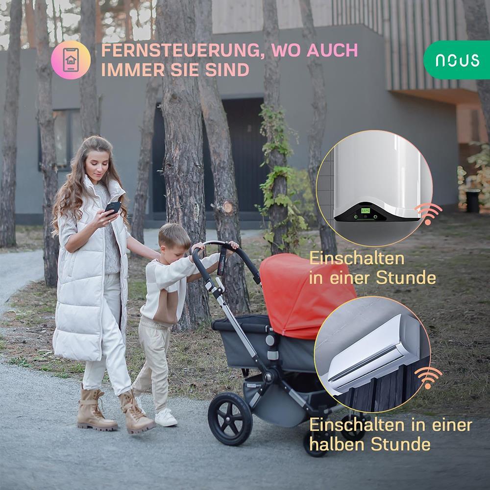 4X Nous A1Z 10A 2500W Verbrauchsmessung ZigBee 3.0 Smart Socket - Alexa - Google