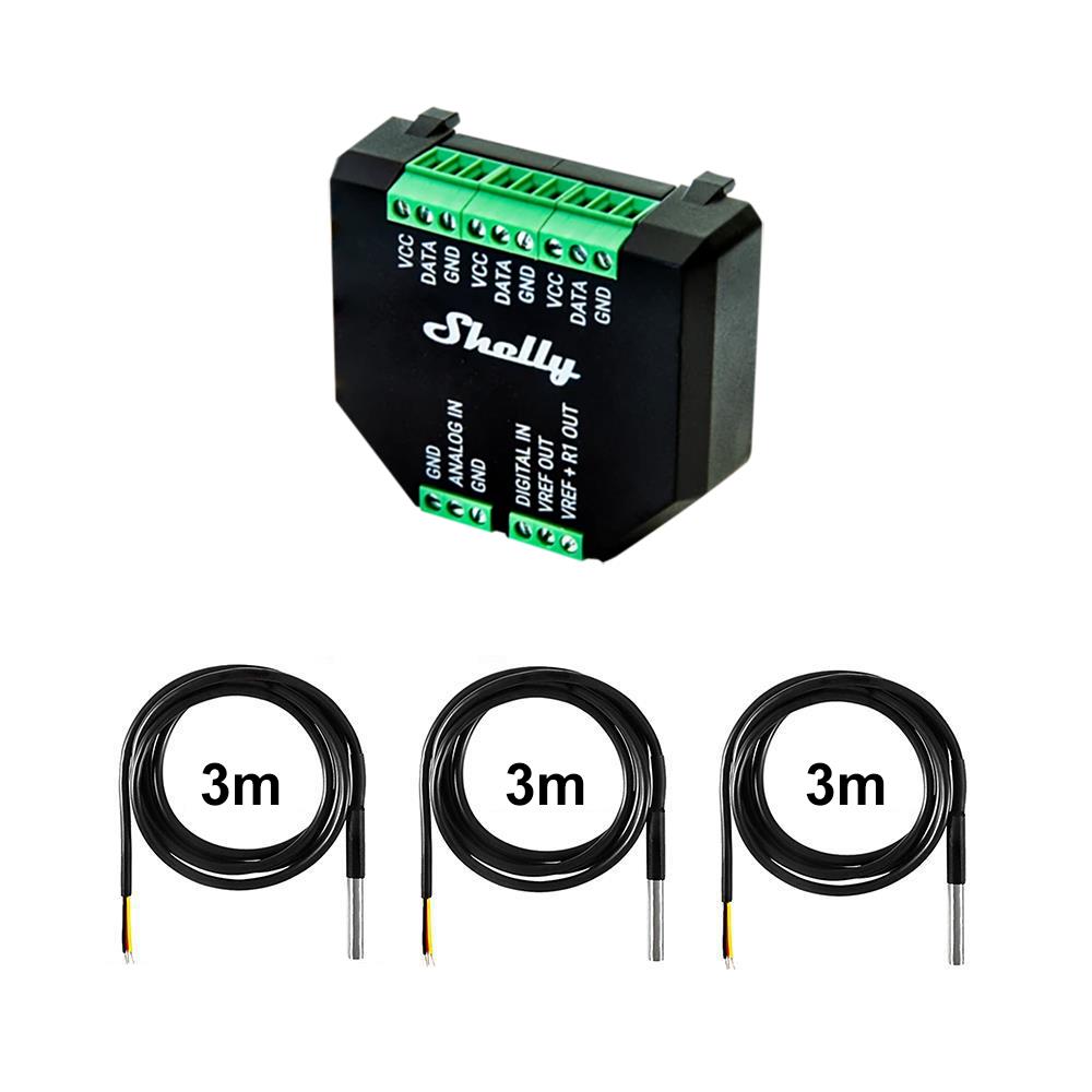 Shelly Plus AddOn Sensor Erweiterung für Plus Devices opt. max. 5x DS18B20