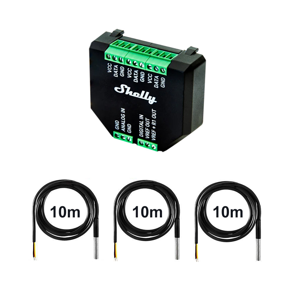 Shelly Plus AddOn Sensor Erweiterung für Plus Devices opt. max. 5x DS18B20