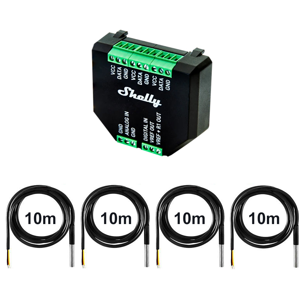 Shelly Plus AddOn Sensor Erweiterung für Plus Devices opt. max. 5x DS18B20